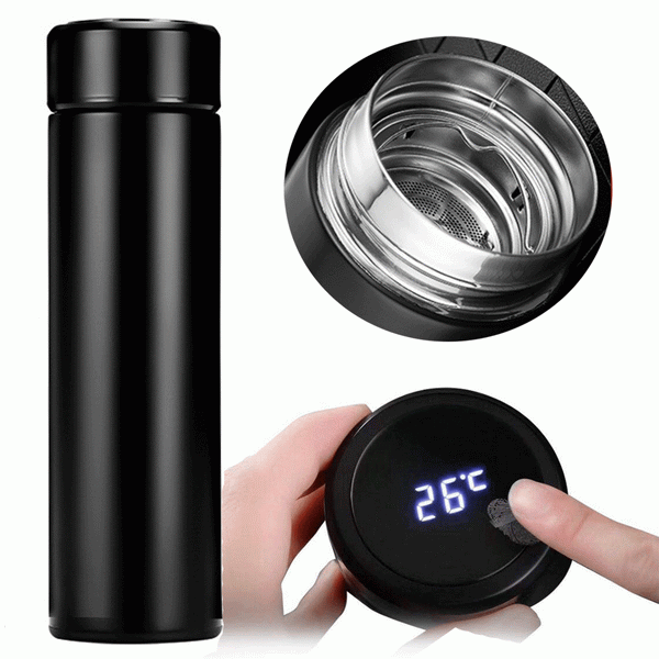 Vacuum Insulated Bottle with LED Temperature Display