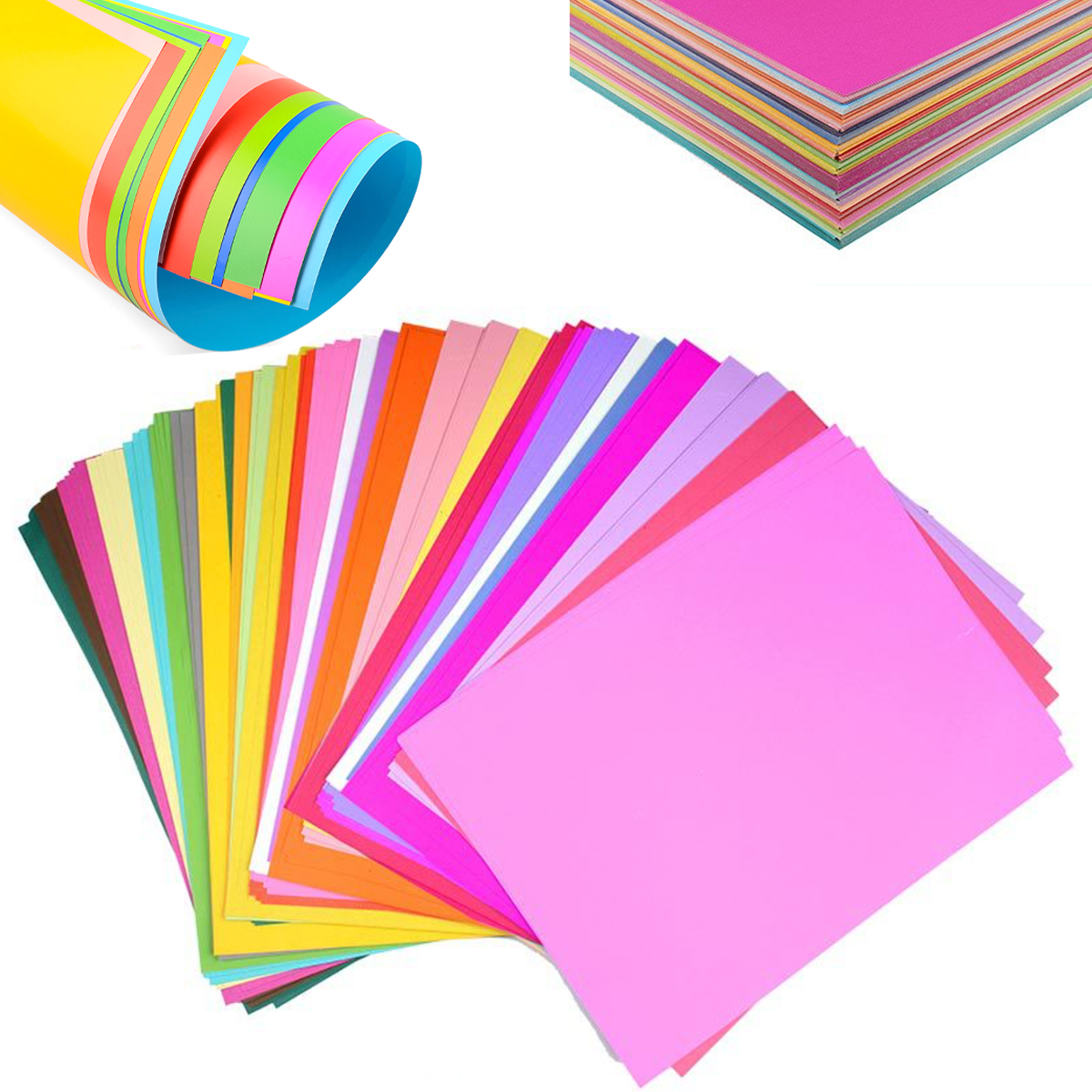 50 Sheets 4K Vivid Colors Paper