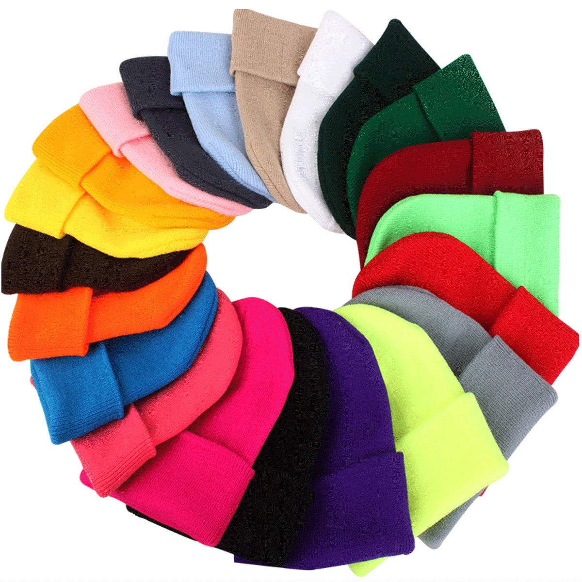 Knit Polyester Beanie Hat