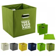 Non-Woven Foldable Storage Boxes with me<x>tal Handle